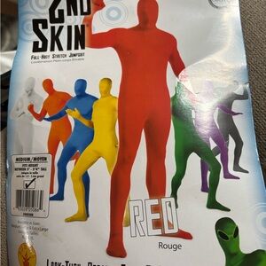 2nd Skin Full-Body Stretch Jumpsuit - Red